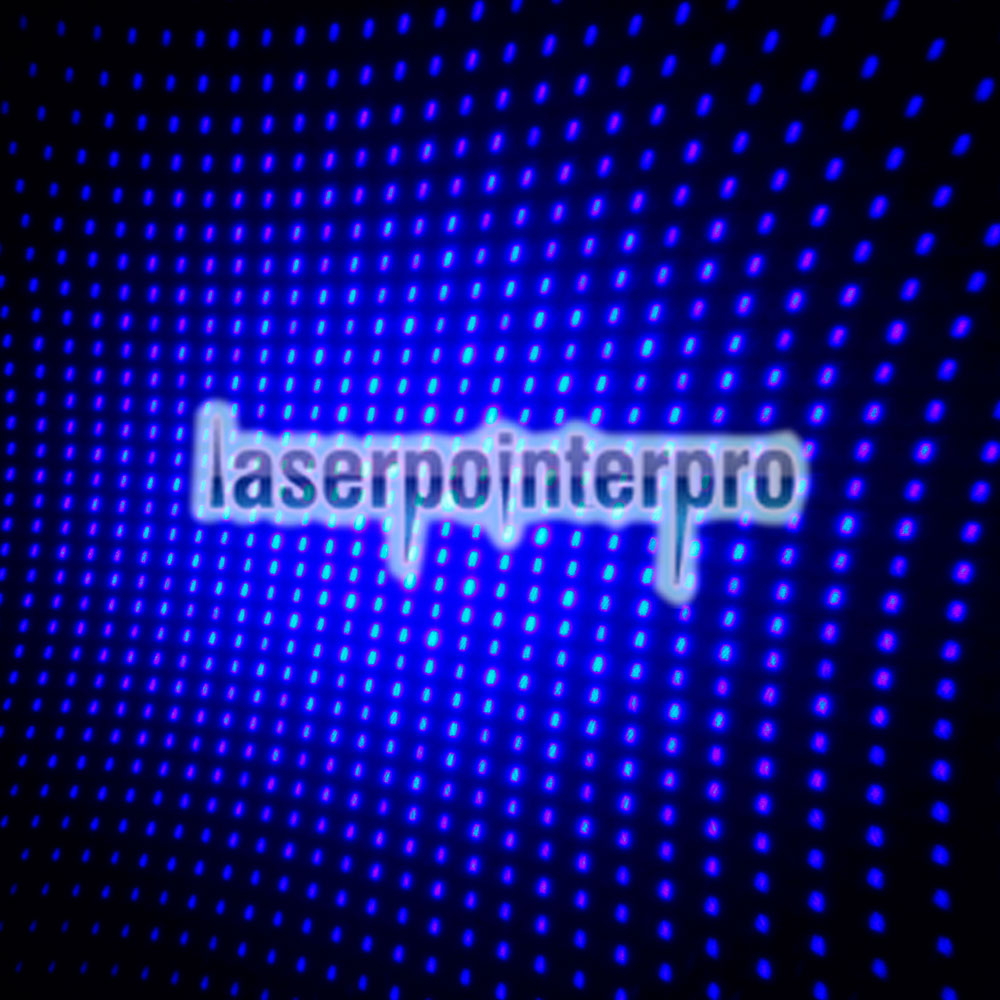 5000mW 450nm Beam Light Blue 12-Säulen-Laserpointer Kit Silber