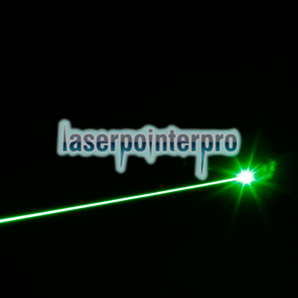 5-in-1 5000mW 532nm Beam Light Green Laser Pointer Pen Kit Black