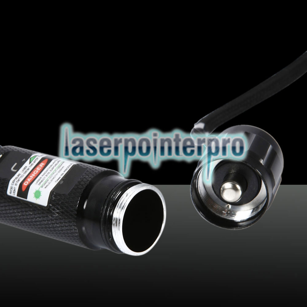250mW 532nm grüner Lichtstrahl Licht Laserpointer Schwarz 501B