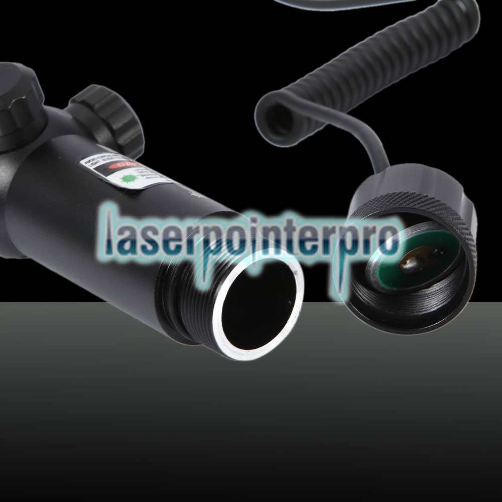 250mW Green Beam Light Flat Head Laser Gun Sighter Black