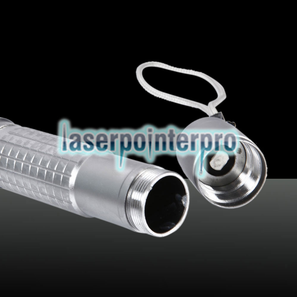 Stylo pointeur laser faisceau de 400mW 532nm faisceau vert argent gris 853