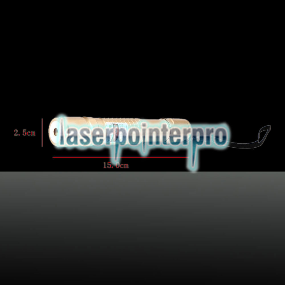 Stylo pointeur laser à faisceau vert 400mW 532nm doré 853