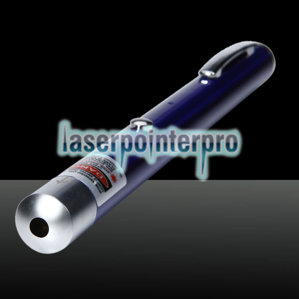 100mW 650nm feixe vermelho de ponto único de carregamento USB Laser Pointer Pen Azul