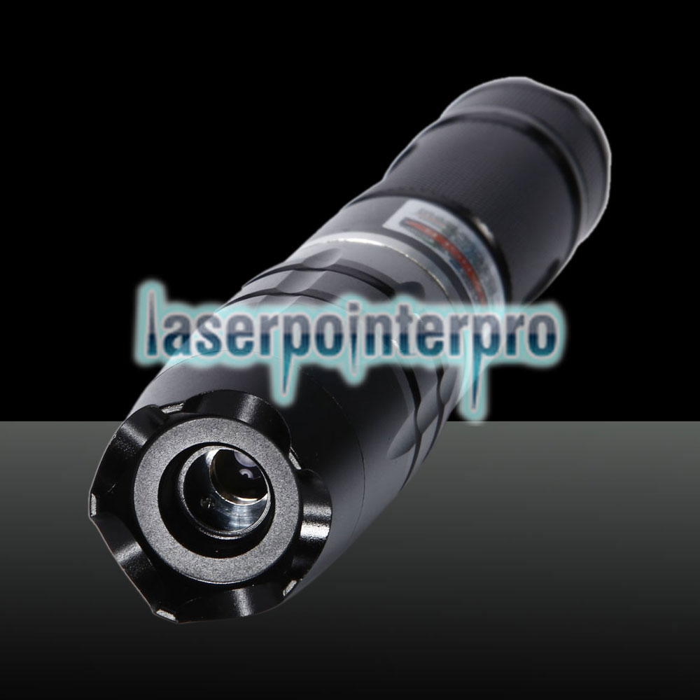 Penna puntatore laser a testa d'attacco di cristallo separata da 50000 mW con fascio di luce verde nera