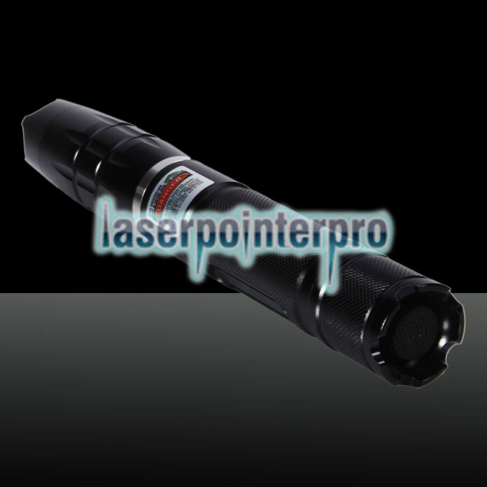 50000mW Green Beam Light Penna puntatore laser con testa di attacco in cristallo separata nera