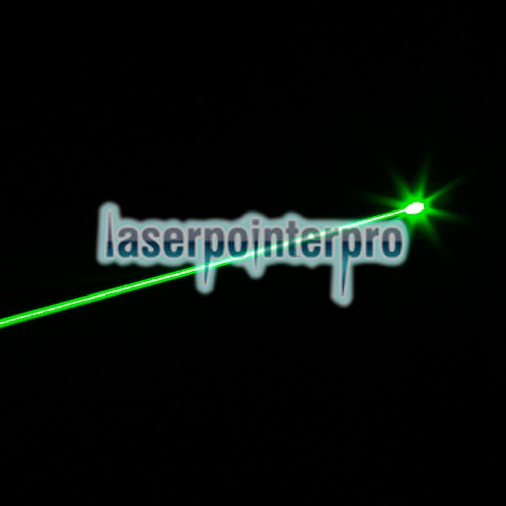 1500mW feixe de luz verde separado de cristal em forma de lótus cabeça Laser Pointer Pen Silver