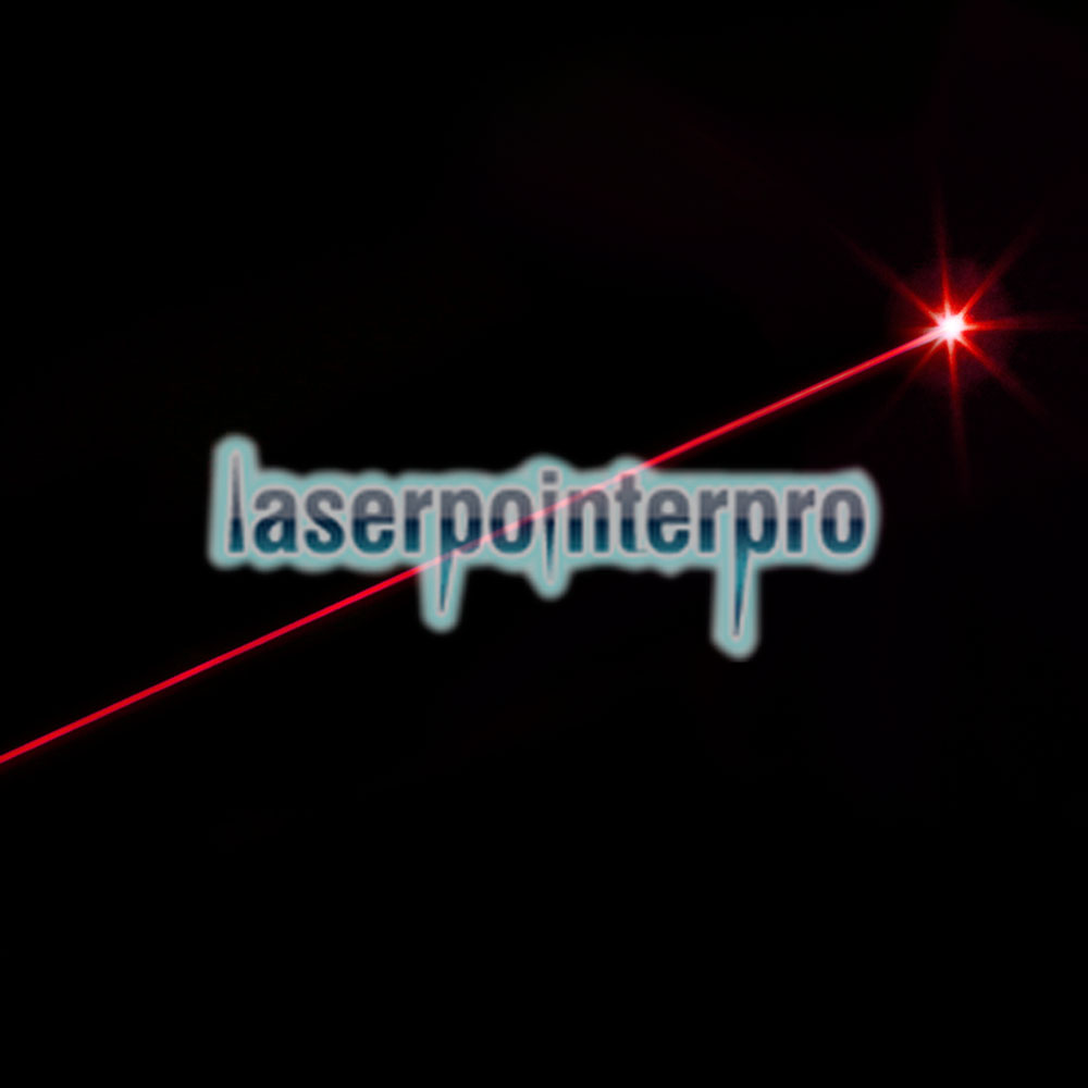 300mW 650nm feixe vermelho luz laser tocha prata
