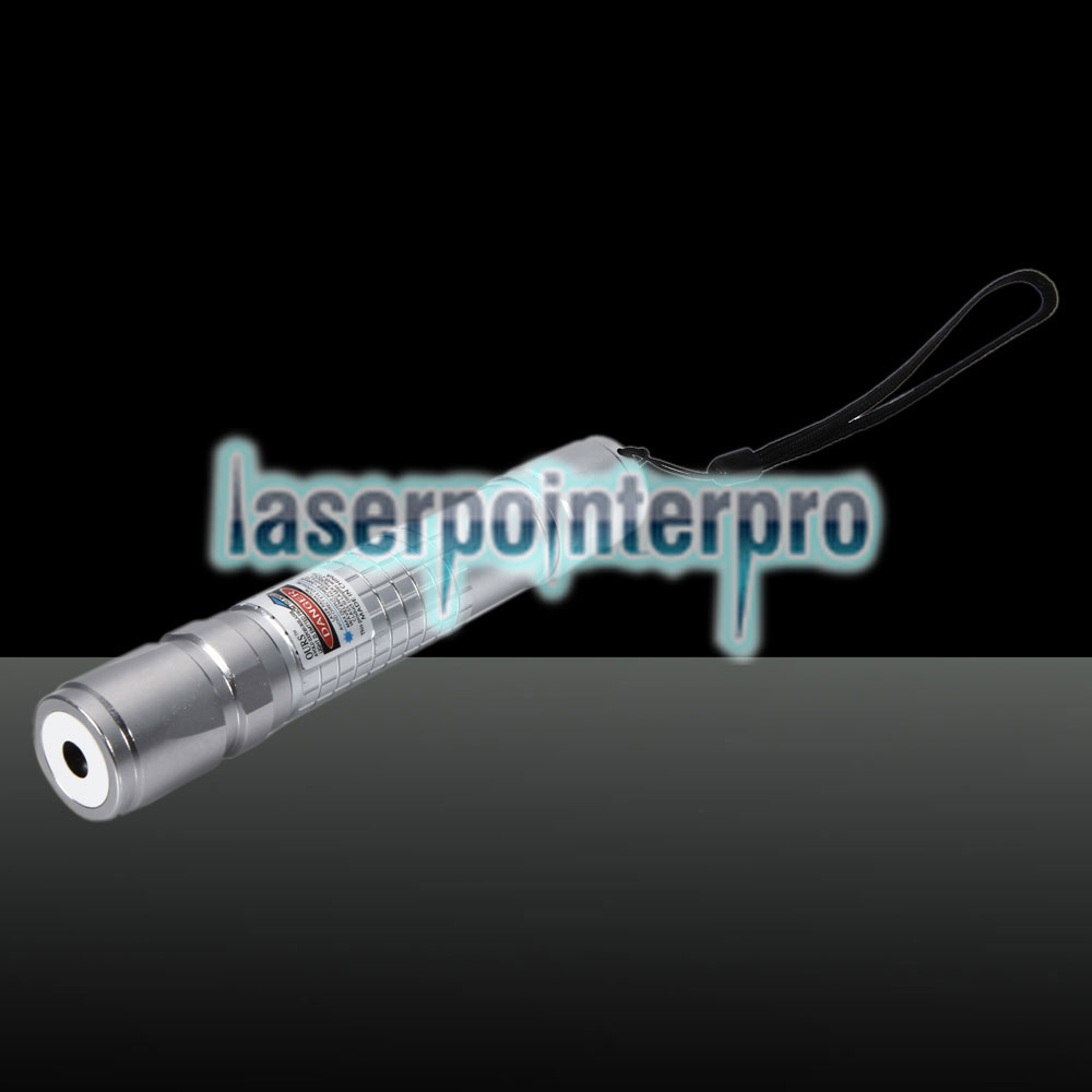 300mW Lila Strahl Lichtmuster Laser Fackel Silber