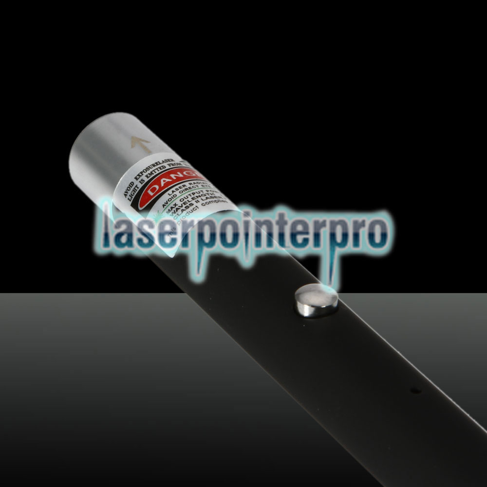 Pointeur laser rechargeable à point unique 1mW 532nm Green Beam Light, noir