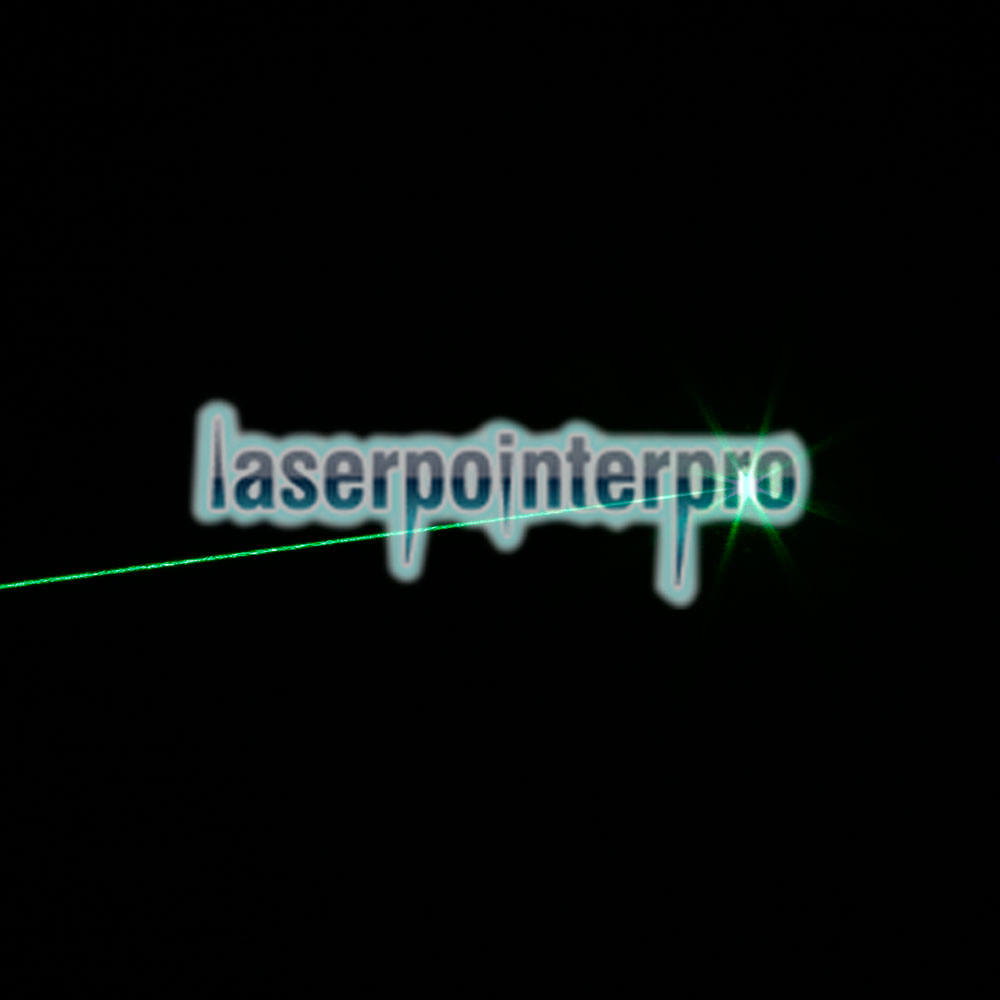Pointeur laser rechargeable à point unique 5mW 532nm Green Beam Light, noir