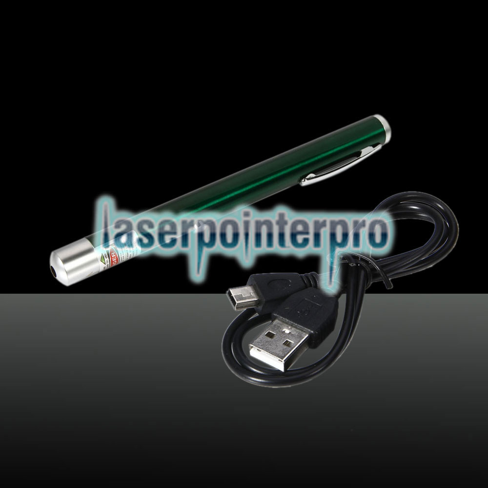 100mW 532nm Green Beam Light Punto único recargable Lápiz puntero láser Verde