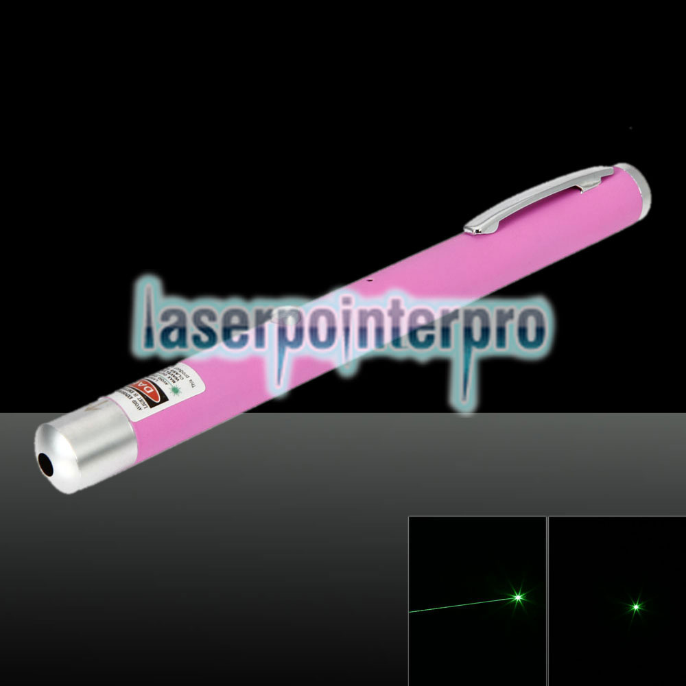 200mW 532nm Penna puntatore laser ricaricabile a singolo raggio con luce verde a raggio di luce rosa