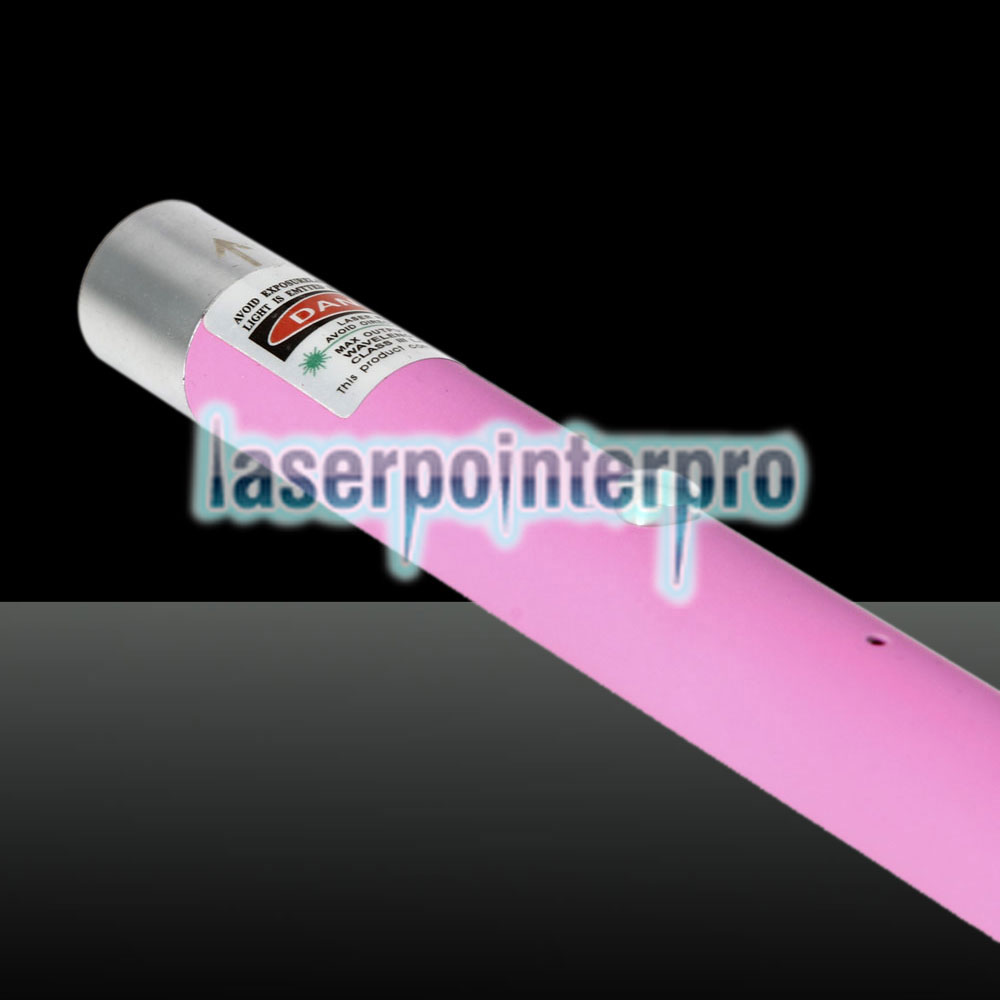 Pointeur laser rechargeable à point unique 200mW 532nm Green Beam Light, rose