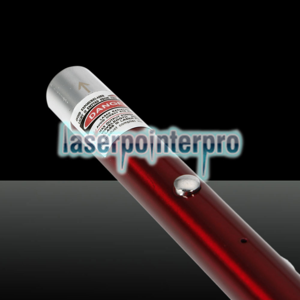 5mW 650nm Red feixe de luz ponto único recarregável Laser Pointer Pen Red