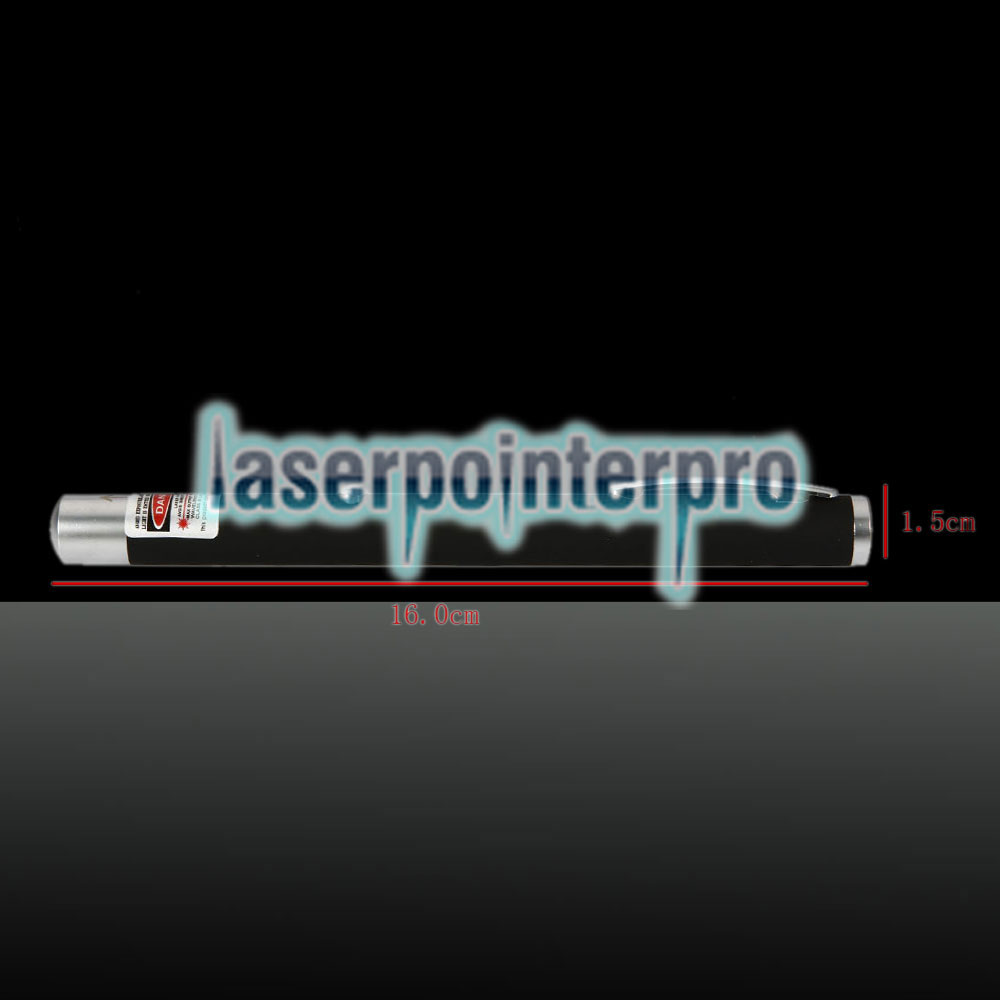 Pointeur laser rechargeable à point unique, faisceau rouge, 5mW 650nm, noir