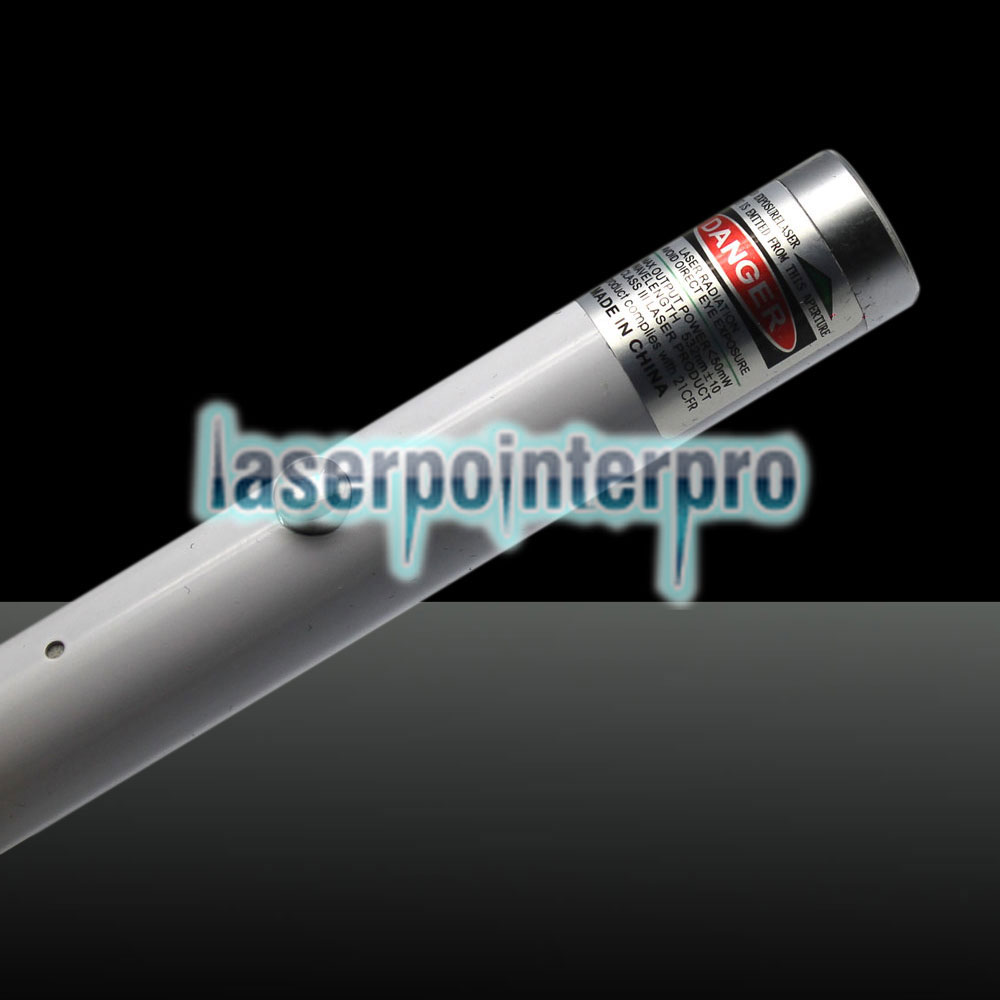 100mW 532nm Einpunkt-USB aufladbare Laserpointer Weiß LT-ZS002