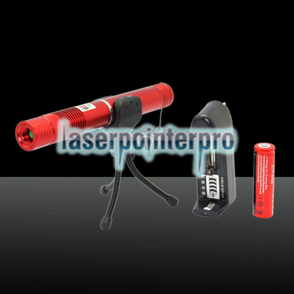 1000mW 532nm Grüner Lichtstrahl Fokussierbarer tragbarer Laserpointer Stift Rot LT-HJG0087