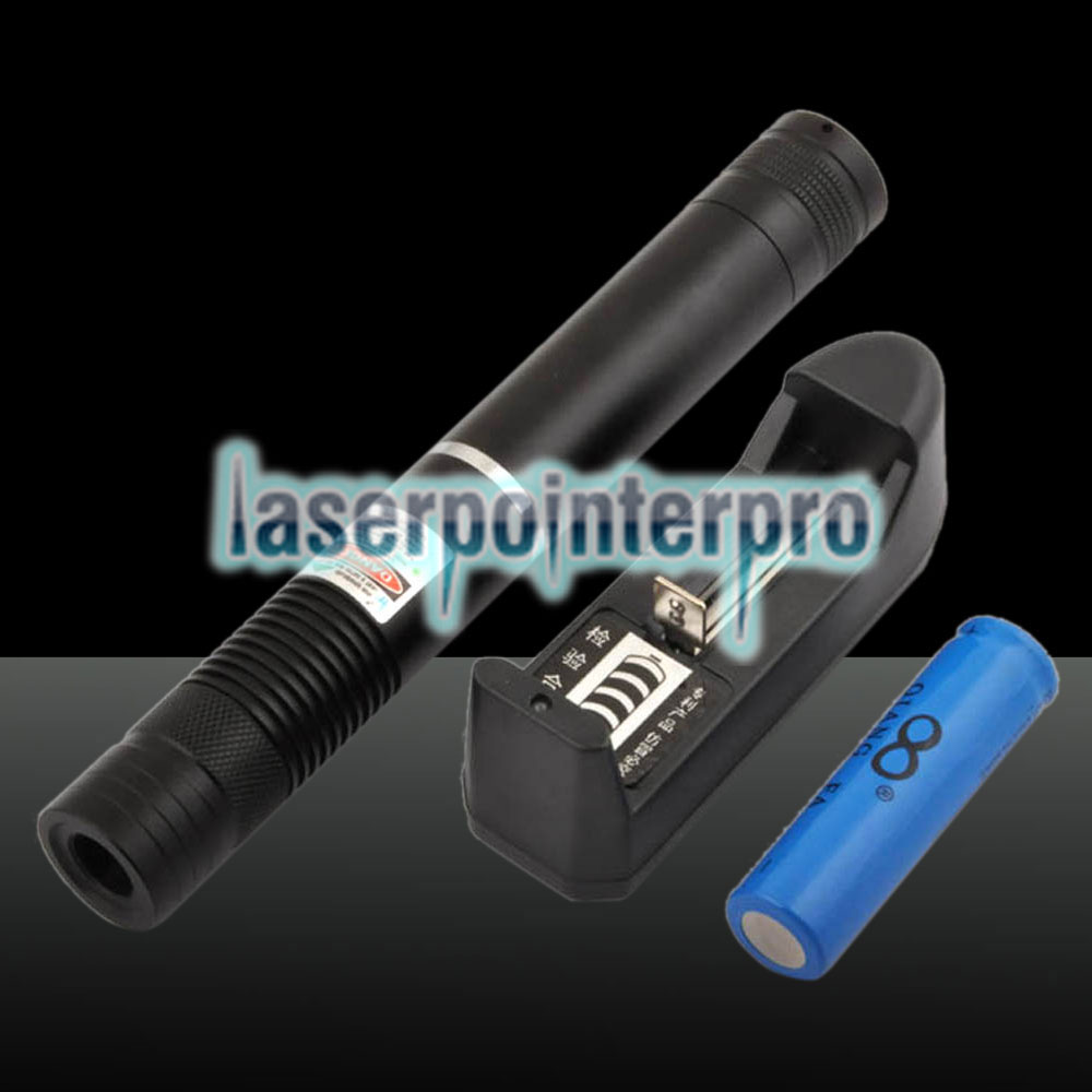 Pointeur laser portatif de focalisation de faisceau vert de faisceau de 500mW 532nm noir LT-HJG0086