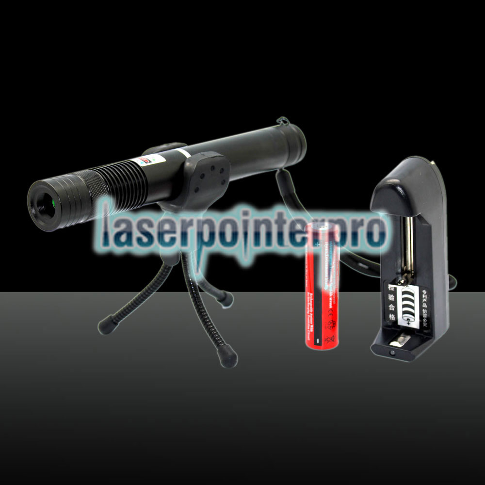 500mW 532nm Green Beam Light Focusing Portable Laser Pointer Pen Black LT-HJG0086
