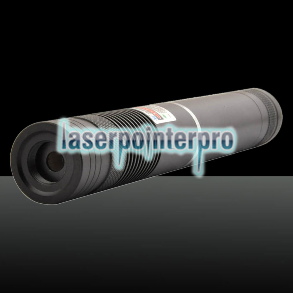 1000mW 532nm Grüner Lichtstrahl Fokussierbarer tragbarer Laser-Zeigestift Schwarz LT-HJG0086
