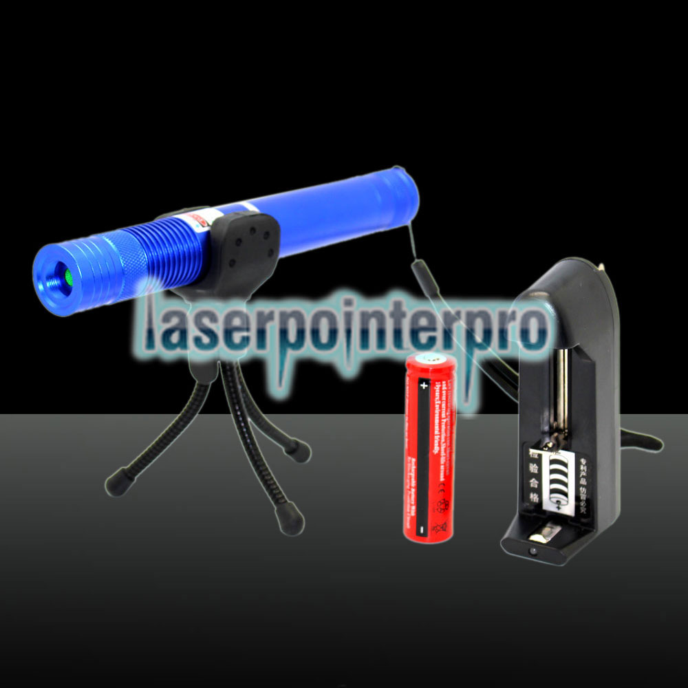 Penna puntatore laser portatile blu con messa a fuoco a luce verde da 1000 mW 532nm