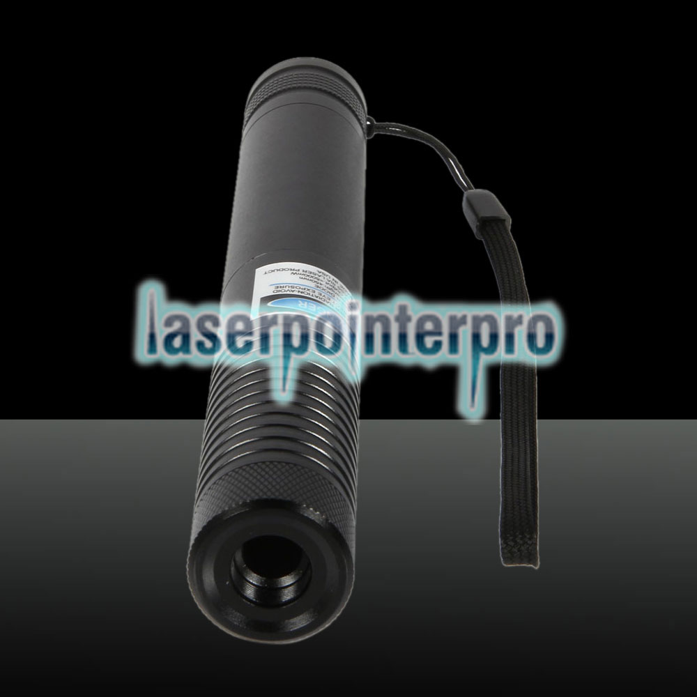 2000mW 450nm ponto único azul luz laser ponteiro caneta preta
