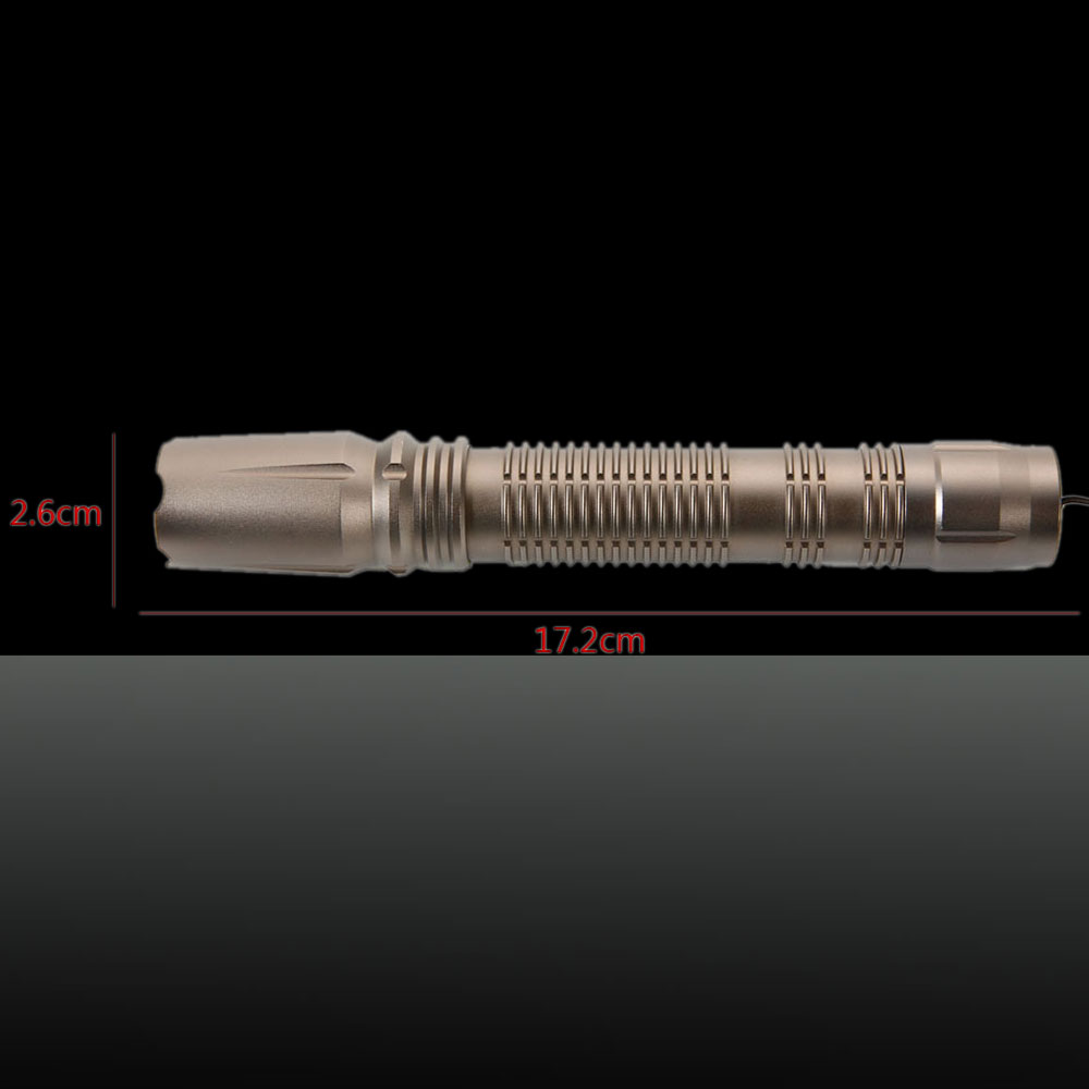 Stylo pointeur laser antidérapant à faisceau unique bleu de 2000mW 450nm
