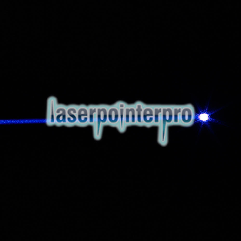 Penna puntatore laser a punto singolo da 200mW 450nm Blue Beam Light Silver