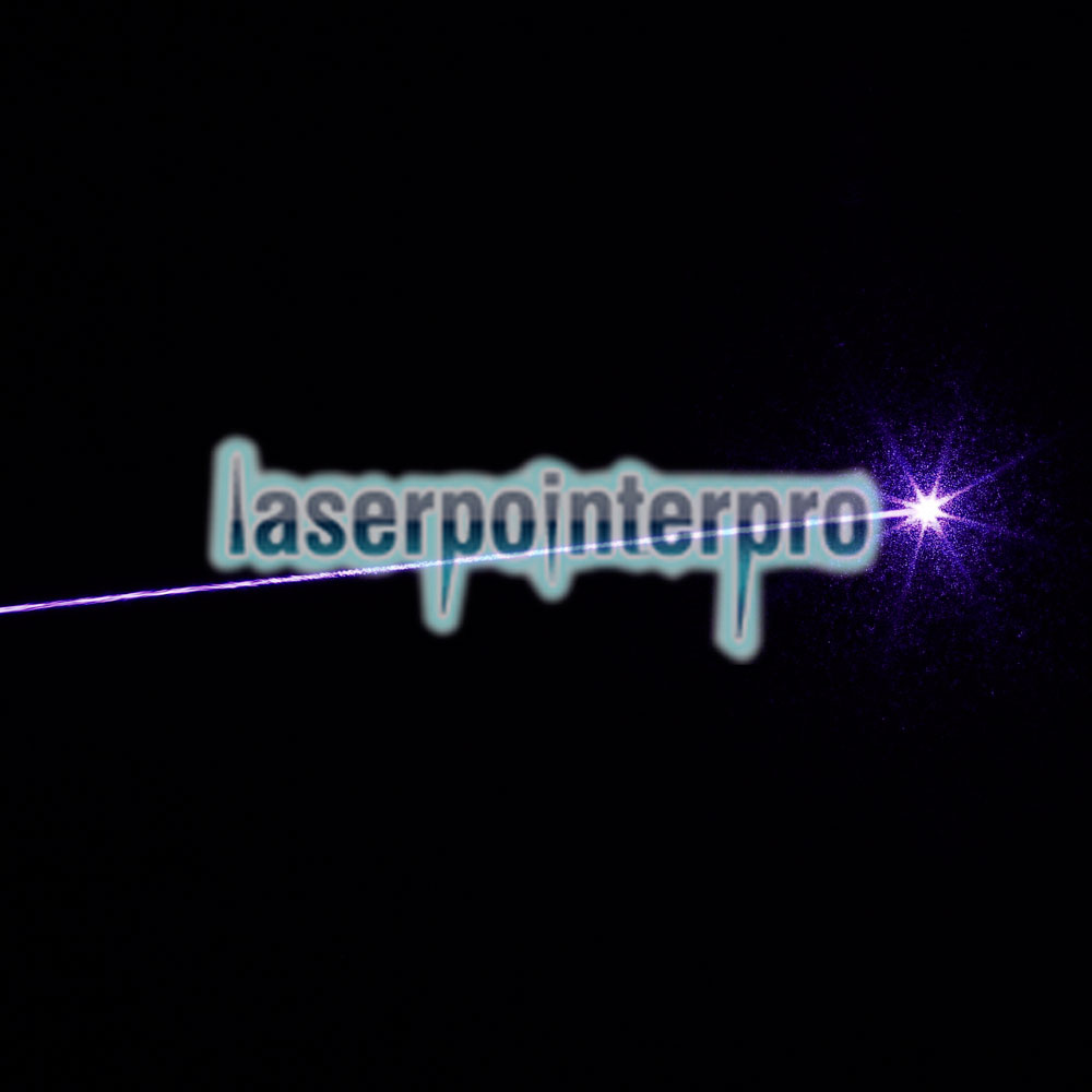 1mw 405nm Blue & Purple Laser Beam Lápiz puntero láser de un solo punto Negro