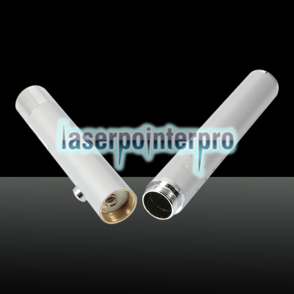 532nm 1mw verde laser feixe de ponto único ponteiro laser caneta prata