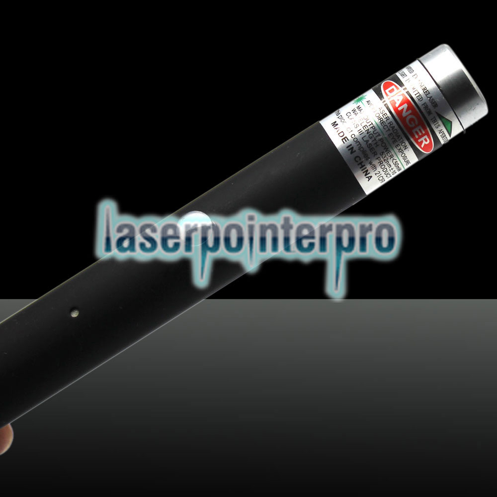 300mw 650nm Roter Laserstrahl Einpunkt-Laserpointer mit USB-Kabel Schwarz