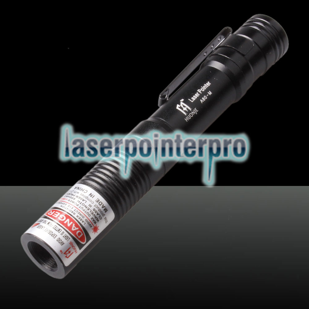 Mini stylo pointeur laser à lumière rouge 50mW 5 en 1, noir