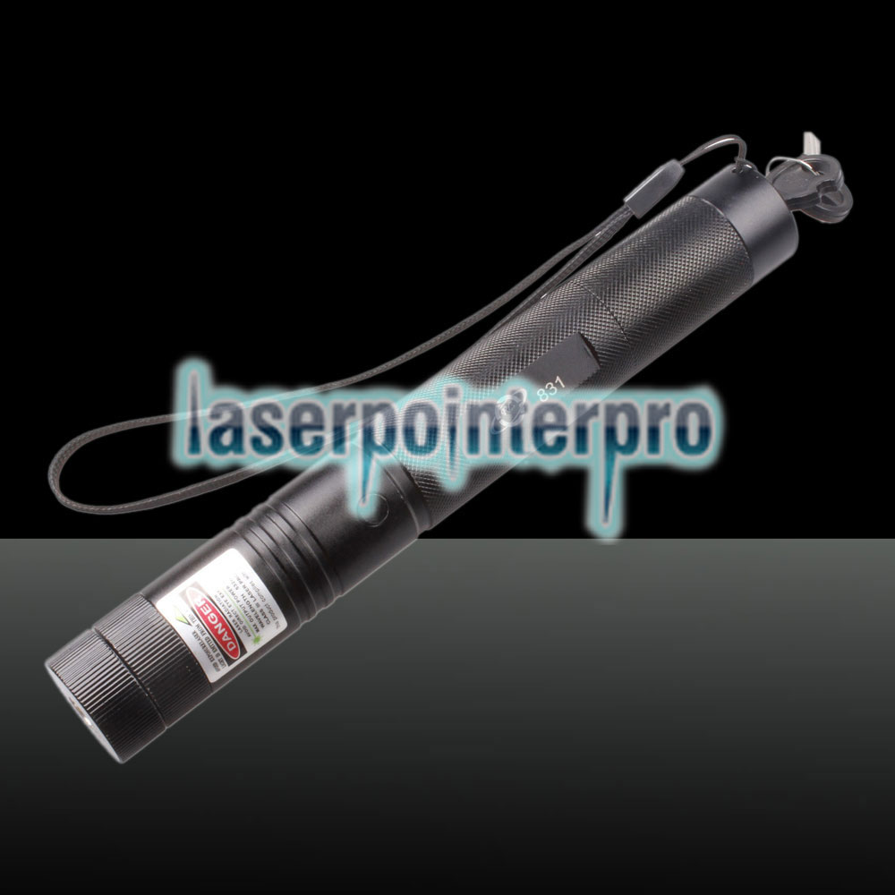 500mW 532nm 650nm 2-en-1 Dual Color Verde Rojo Luz Laser Pointer Pen Negro