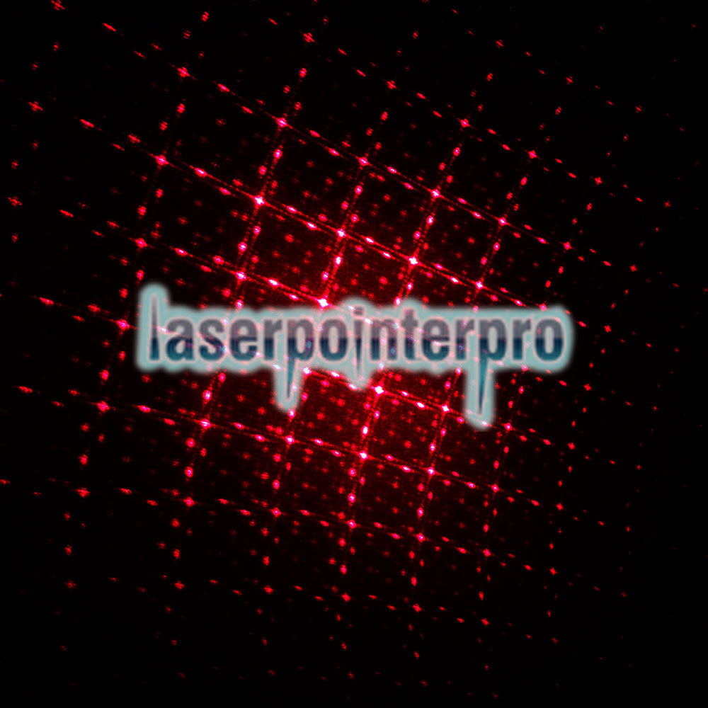 1mW 650nm Red Light Light Starry Light Style Penna puntatore laser centrale aperta con 5pcs Laser Heads Red