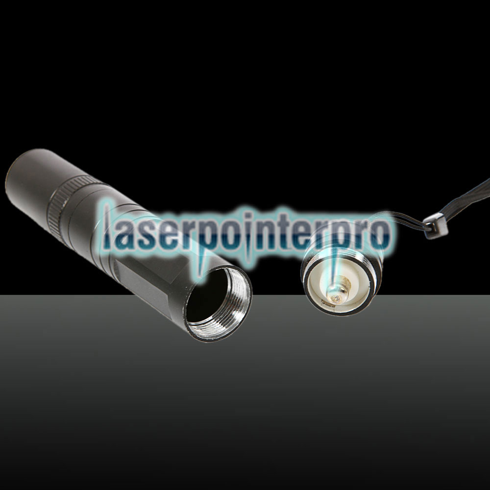 1mW 532nm grüner Strahl Licht Tailcap Laser Pointer Pen Schwarz 850