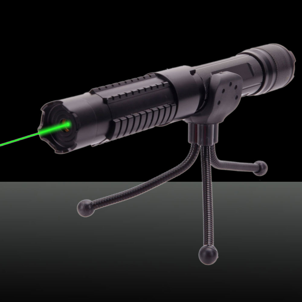 0889LGF 2000mW 532nm faisceau vert lumière séparée Crystal Laser Pointer Pen Kit noir