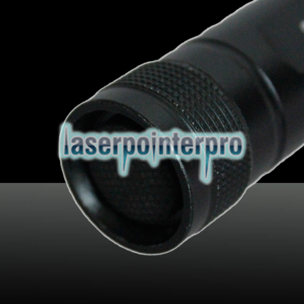 LT-85 100mw 532nm Green Beam Light Noctilucent Estirable Focus ajustable Laser Pointer Pen Negro
