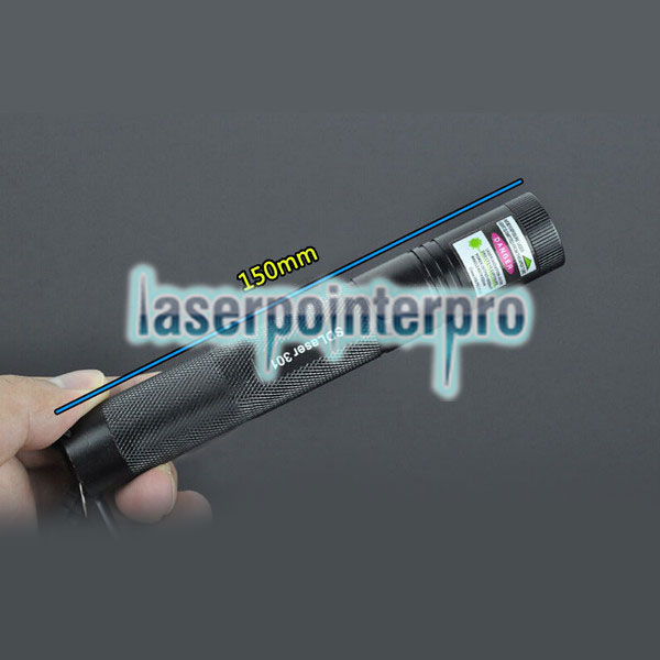 Laser 301 100mW 532nm feixe de luz verde ponto único Laser Pointer Pen Preto