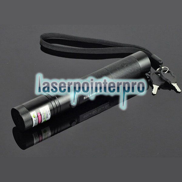 Laser 301 100mW 532nm feixe de luz verde ponto único Laser Pointer Pen Preto