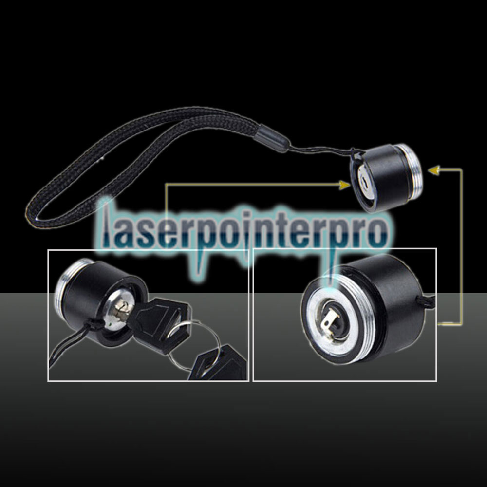 Laser 301 100mW 532nm grüner Lichtstrahl-Einpunkt-Laserpointer schwarz