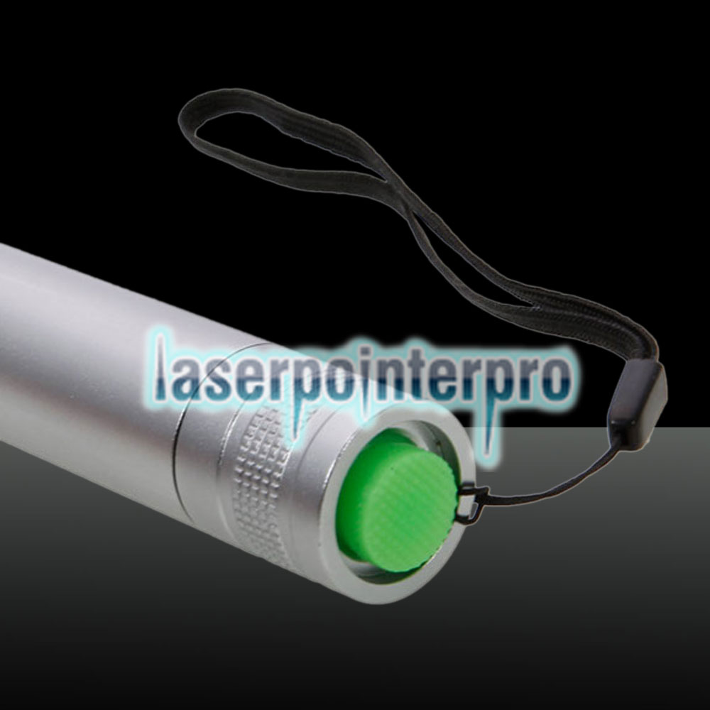 Tuta da puntatore laser a luce blu ad alta potenza da 2000 mW a forma di cerchio argento