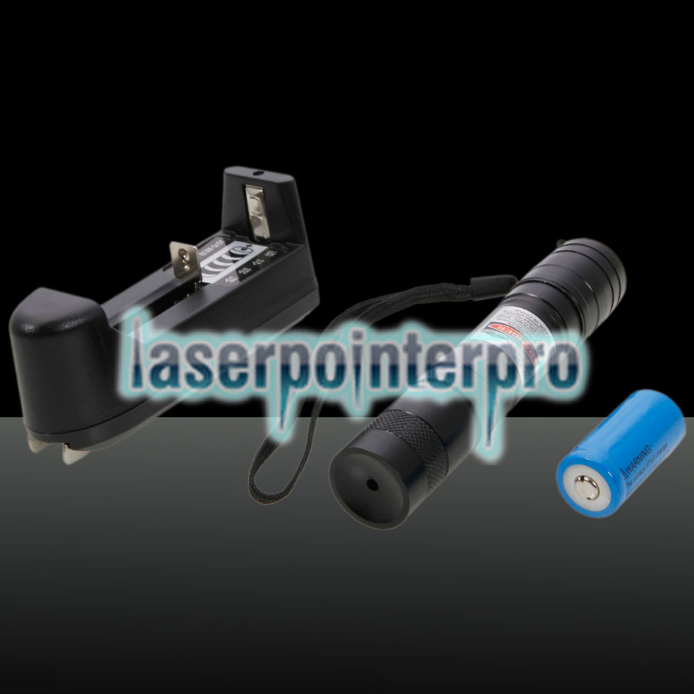 200mW professioneller grüner Laserpointeranzug mit 16340 Akku und Ladegerät (2010)