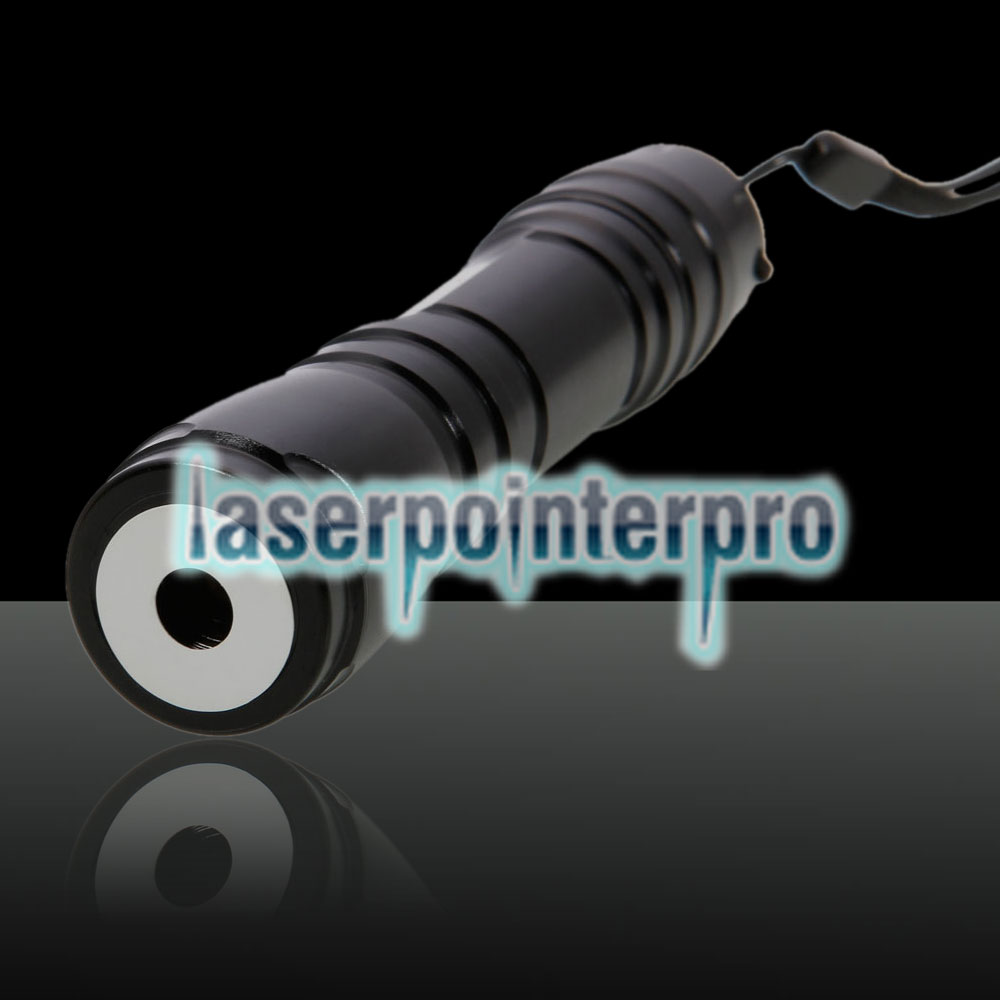 Tuta per puntatore laser verde professionale da 300 mW con batteria e caricatore 16340 Nero (619)