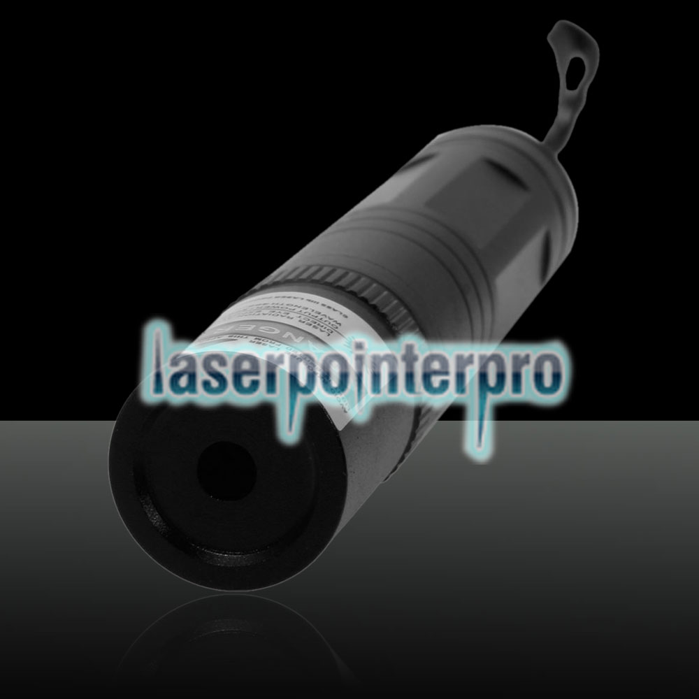 Combinaison de pointeur laser bleu professionnel 200 mW avec batterie 16340 et chargeur noir (850)