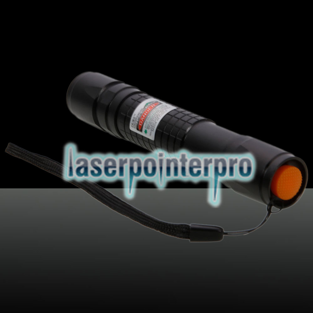300mW padrão de grade profissional luz verde Laser Pointer Suit com bateria e carregador preto
