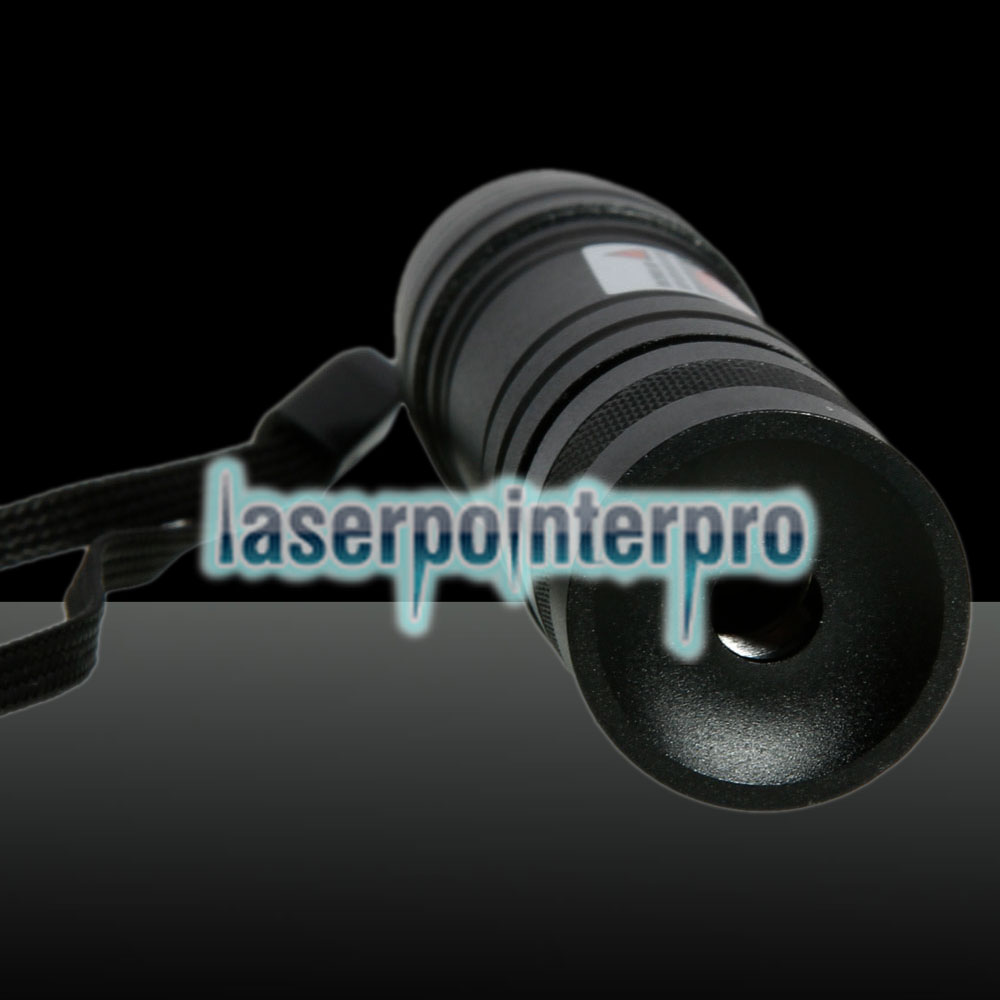 Pointeur laser à lumière rouge de 100 MW professionnel avec boîtier (pile au lithium CR123A), noir