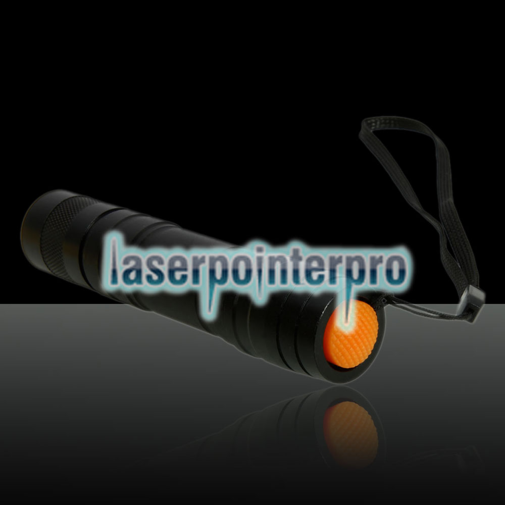 100MW Professioneller Rotlicht-Laserpointer mit Box (CR123A-Lithium-Batterie) Schwarz
