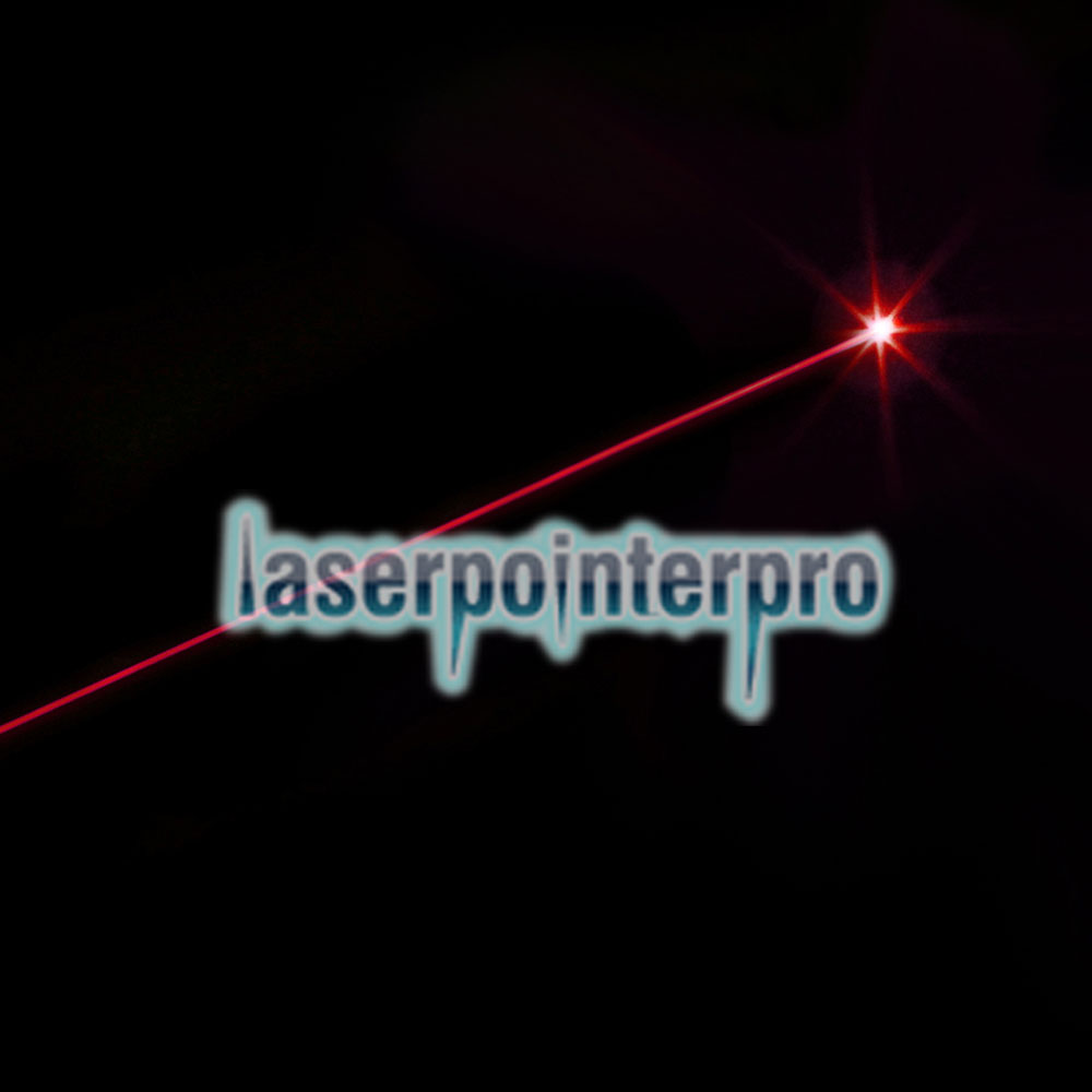 50 MW professioneller Rotlicht-Laserpointer mit Box (CR123A Lithium-Batterie) Schwarz