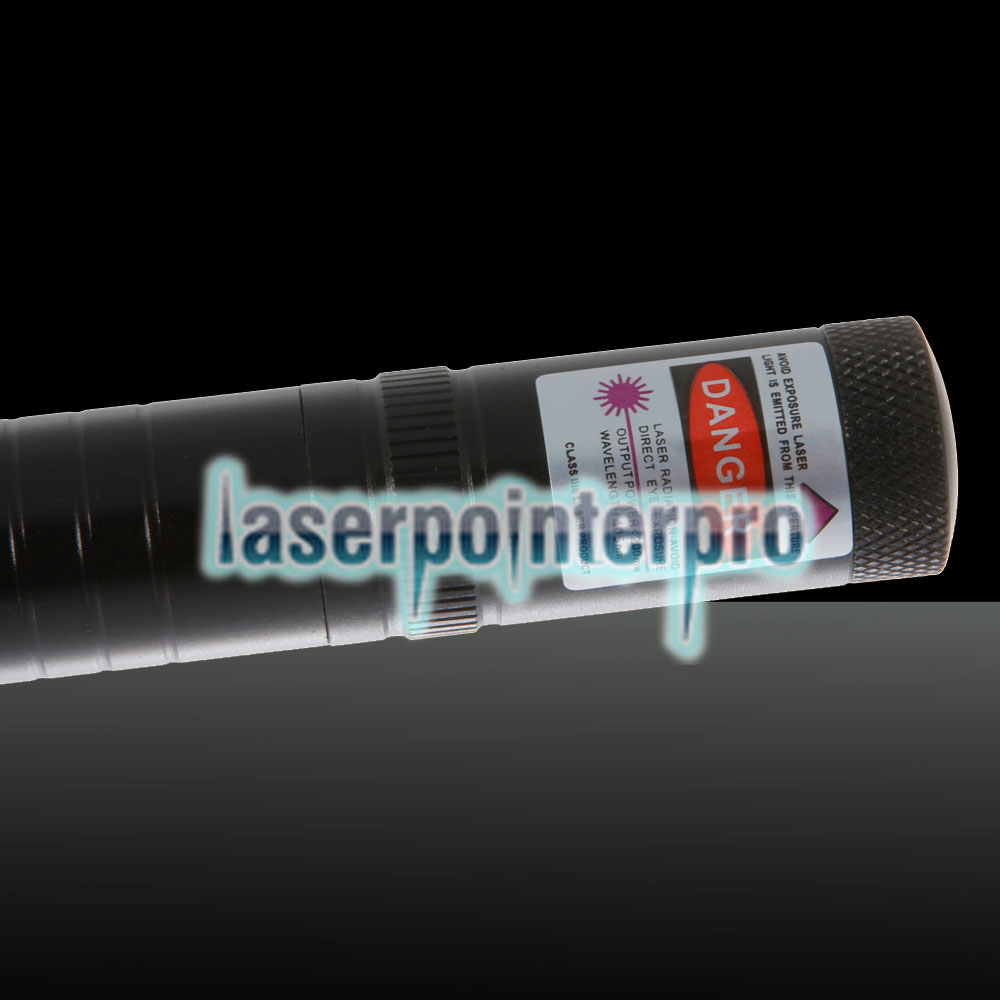 Motivo a punti 50 mW / Motivo stellato / Multi-pattern Focus Penna puntatore laser a luce viola argento