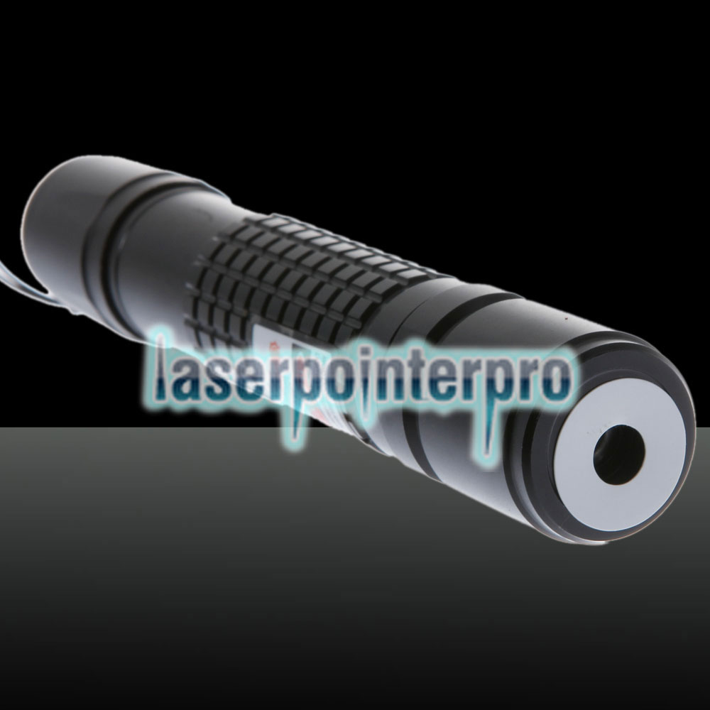 Stylo pointeur laser Focus de type extension Focus de 200 mW avec batterie rechargeable 18650, argent